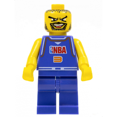 nba player number 3 with non-spring legs