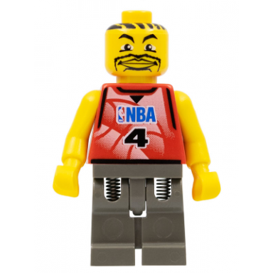 nba player number 4 with dark gray legs