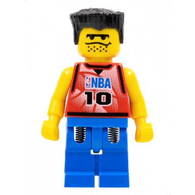 nba player number 10 with blue legs