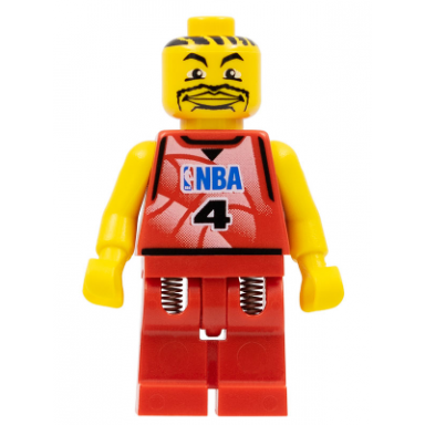 nba player number 4 with red legs