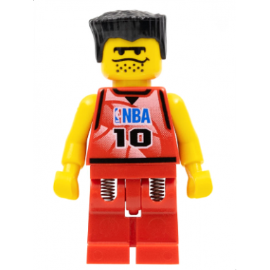 nba player number 10 with red legs