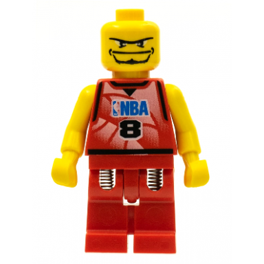 nba player number 8 without hair