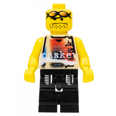 basketball street player tan torso and black legs 2