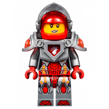 macy halbert - flat silver visor and armor