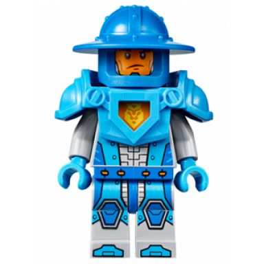 royal soldier kings guard - blue helmet with broad brim dark azure armor and hands