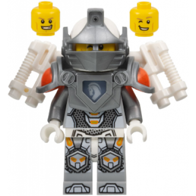 lance richmond - flat silver visor and armor jet pack