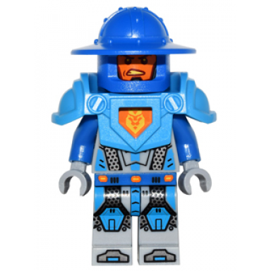 royal soldier kings guard - blue helmet with broad brim dark azure armor light bluish gray hands