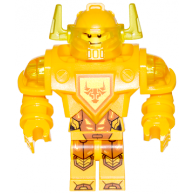 axl - trans-yellow visor bright light orange torso ultimate axl