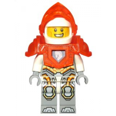 lance richmond - trans-neon orange visor and armor