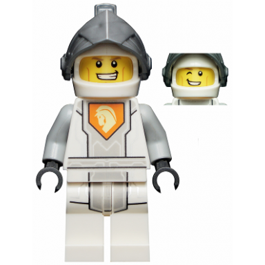 lance richmond - flat silver visor battle suit lance