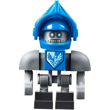 clay bot - dark bluish gray shoulders blue visor
