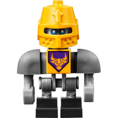 axl bot - dark bluish gray shoulders bright light orange helmet
