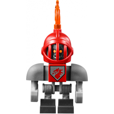 macy bot - dark bluish gray shoulders red helmet