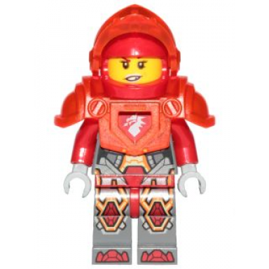 macy halbert - trans-neon orange visor and armor