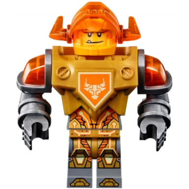 axl - trans-neon orange visor pearl gold torso