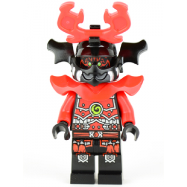 stone army warrior - red face