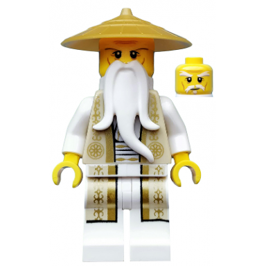 wu sensei - gold and tan robe