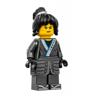 nya - the lego ninjago movie cloth armor skirt hair crooked smile scowl