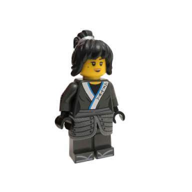 nya - the lego ninjago movie cloth armor skirt hair crooked smile open mouth smile