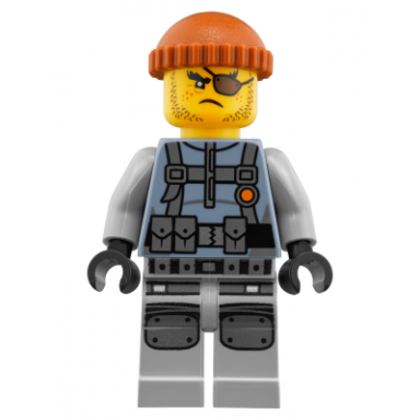 shark army thug - large knee plates