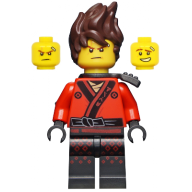 kai - the lego ninjago movie hair pearl dark gray scabbard