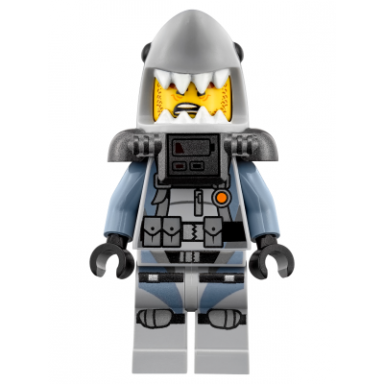 shark army great white - scuba suit air tanks