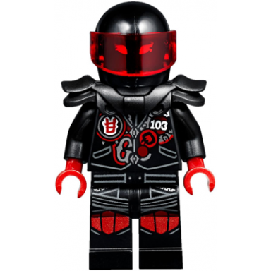 mr e - biker vest with number 103