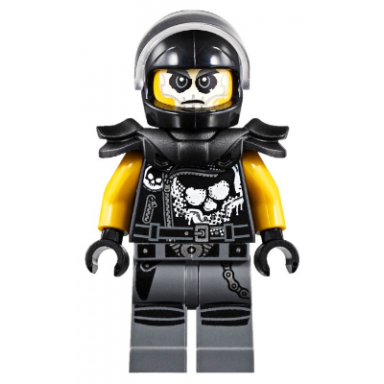 chopper maroon helmet and shoulder pads