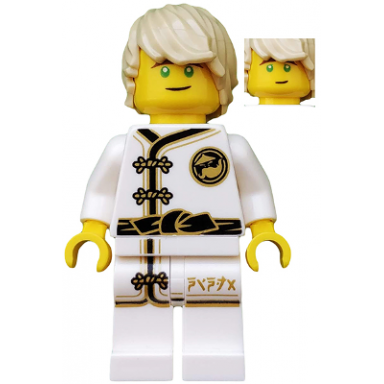 lloyd - white wu-cru training gi tousled hair