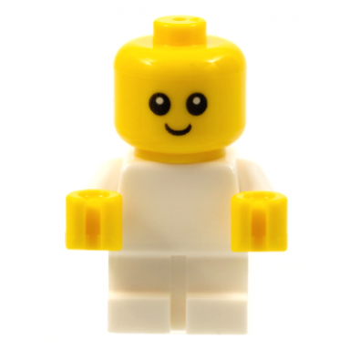 baby - white body with yellow hands head with neck