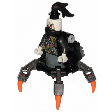 daddy no legs - black round tiles
