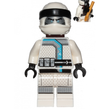zane - sons of garmadon clip and harpoon on back