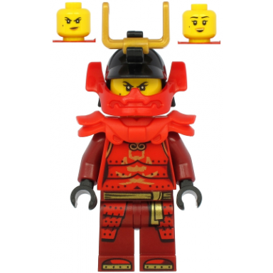 samurai x nya - legacy red shoulder pads