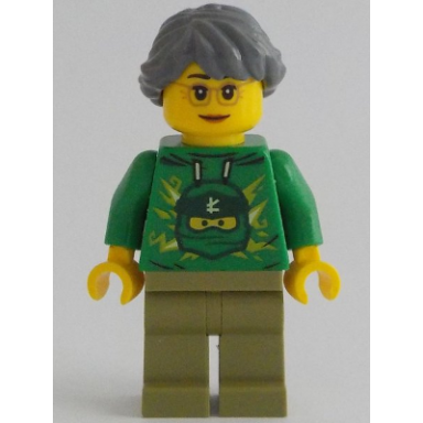 misako - green hoodie