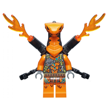 cobra mechanic - harness torso neck bracket with flamethrowers and mechanical arms