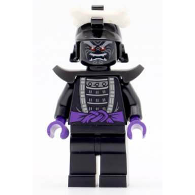 lord garmadon - legacy silver armor plain legs