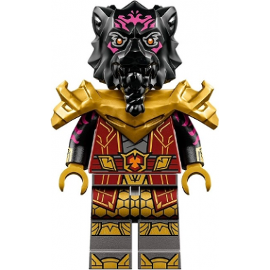 lord ras - dark red robe pearl gold shoulder armor