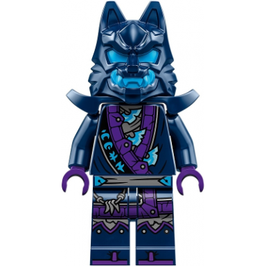 wolf mask warrior wolf mask claw warrior - dark blue and dark azure mask shoulder armor