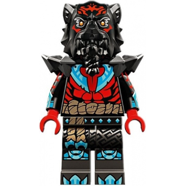 lord ras - red markings and muscles pearl dark gray shoulder armor