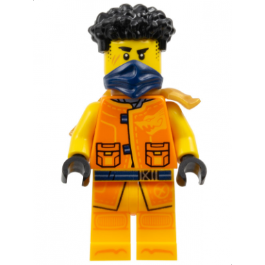 arin - tang jacket dark blue bandana scabbard