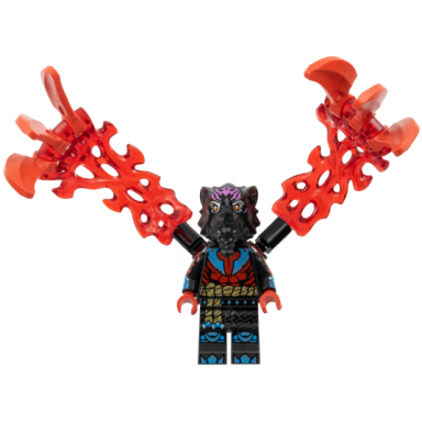 lord ras - dark pink markings red muscles energy claws
