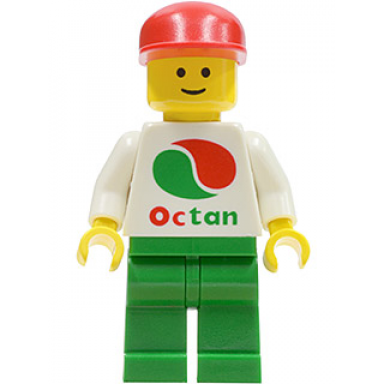 octan - white logo green legs red cap