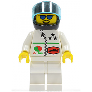 octan - stars white legs black helmet trans-light blue visor