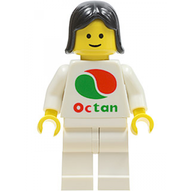 octan - white logo white legs black female hair