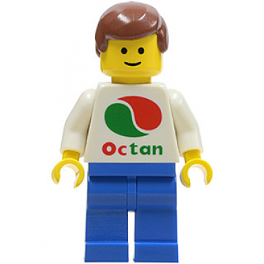 octan - white logo blue legs reddish brown male hair