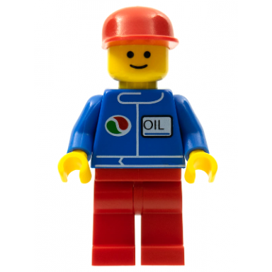 octan - blue oil red legs red flat cap
