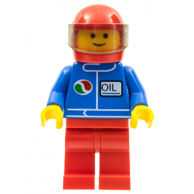 octan - blue oil red legs red helmet trans-brown visor