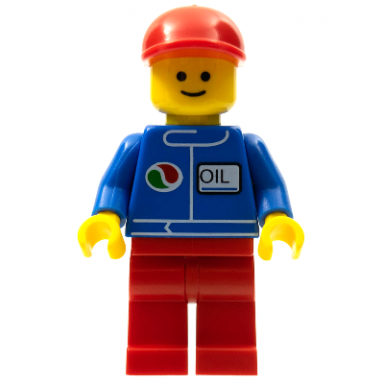 octan - blue oil red legs red curved cap