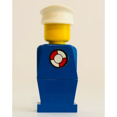 legoland - blue torso blue legs white hat life preserver sticker