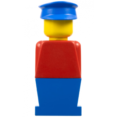 legoland - red torso blue legs blue hat